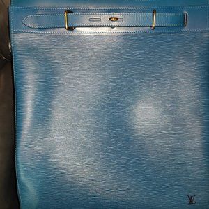 RARE Louis Vuitton Boston Bag STEAMER Toledo Blue